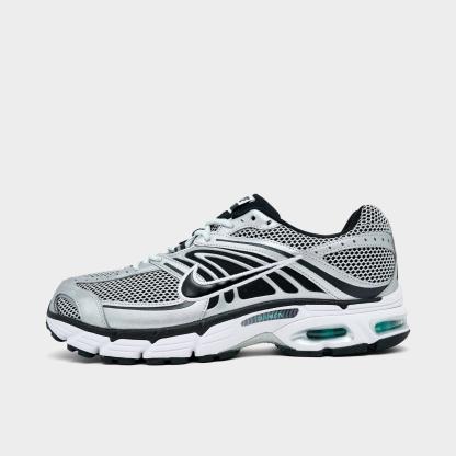 Men's Nithtke Air Max Moto 2K Casual Shoes - Off White/Metallic Silver/Hyper Turquoise/Black - Left shoe facing left. Outside of the shoe.
