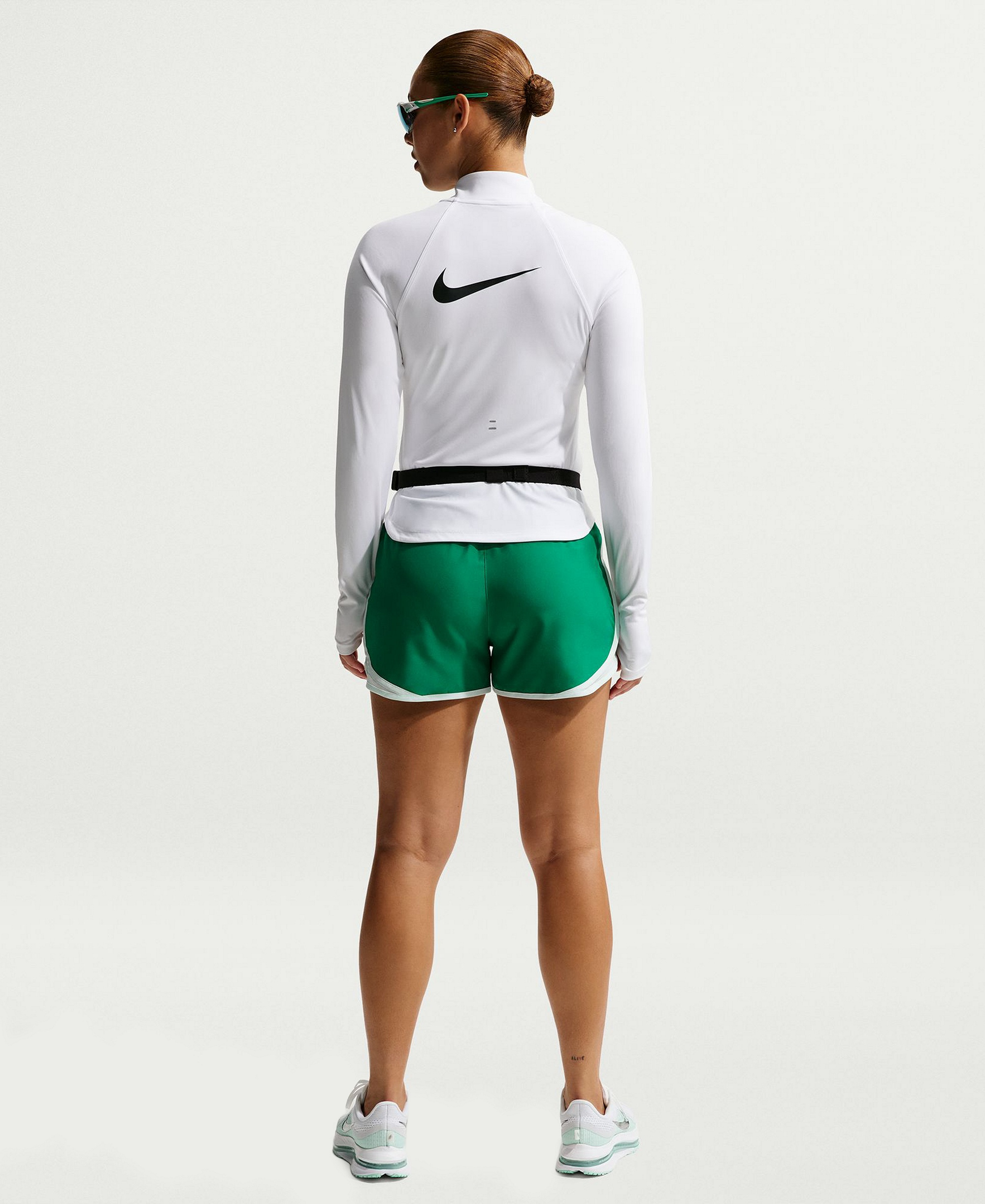 Nike Women's Tempo Dri-FIT Mid-Rise Running Shorts - Malachite/barely Green/reflective silver