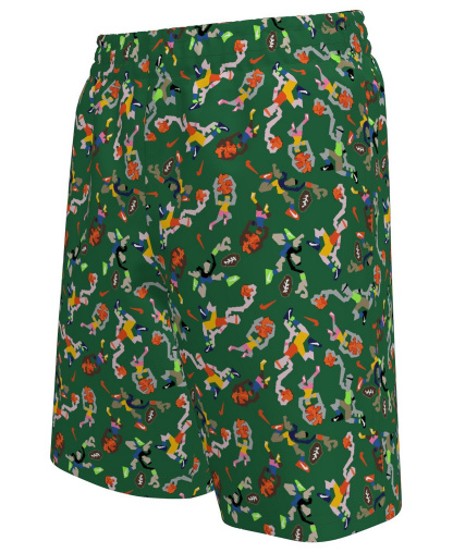 Nike Boys' 8-20 Sports Guy Novelty Print Swim Trunks - Malachite