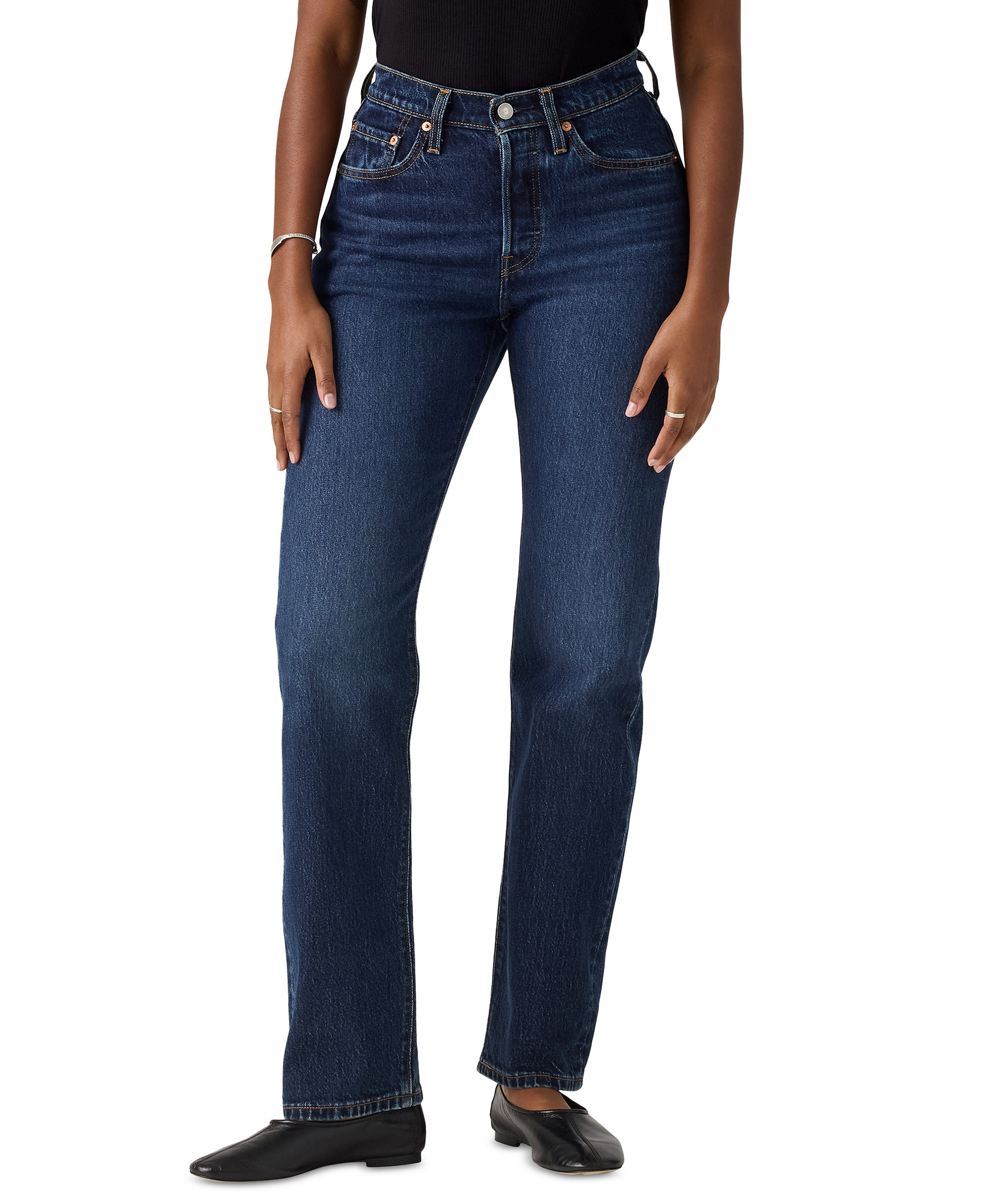 Levi's Women's 501 Curve High-Rise Straight-Leg Jeans - Mild Salsa