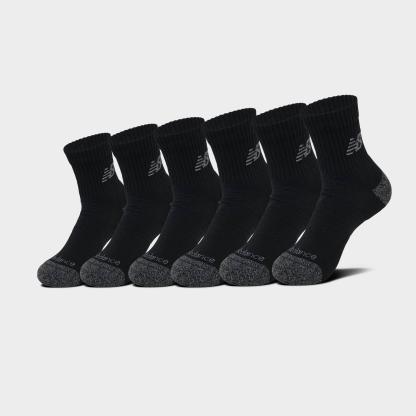 New Balance Active Quarter Socks (6-Pack) - Core Black - view 1