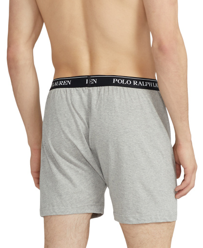 Polo Ralph Lauren Men's 5-Pack Classic-Fit Cotton Knit Boxers - Grey