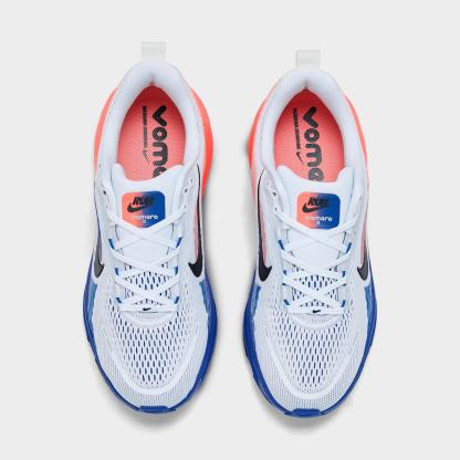 Big Kids' Nithtke Vomero 18 Running Shoes - Part 1 - White/Racer Blue/Atomic Pink/Black - Top view