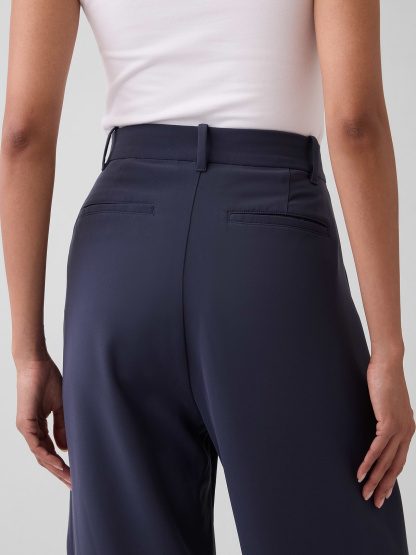 365 High Rise Pleated Trousers - Blue slate