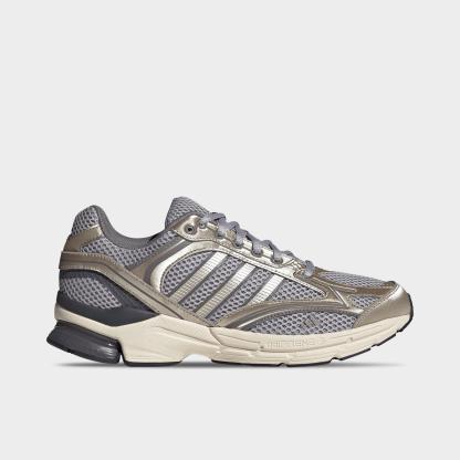 Men's adidas Spiritain 2000 Casual Shoes - Part 2 - Glory Grey/Cyber Metallic/Taupe Oxide - Left shoe facing left. Outside of the shoe.
