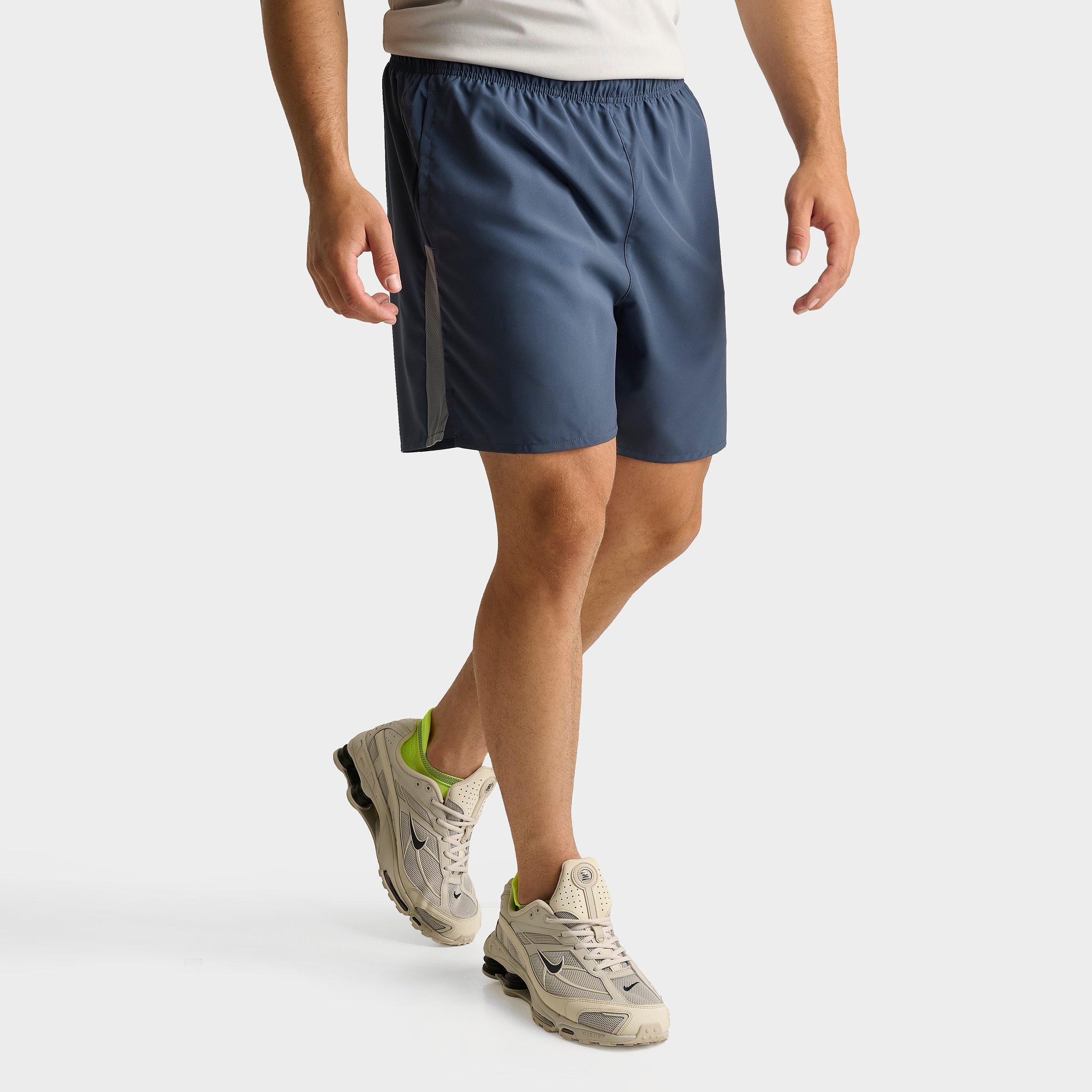 Men's Nithtke Dri-FIT Challenger Brief-Lined 7" Running Shorts - Thunder Blue/Smoke Grey