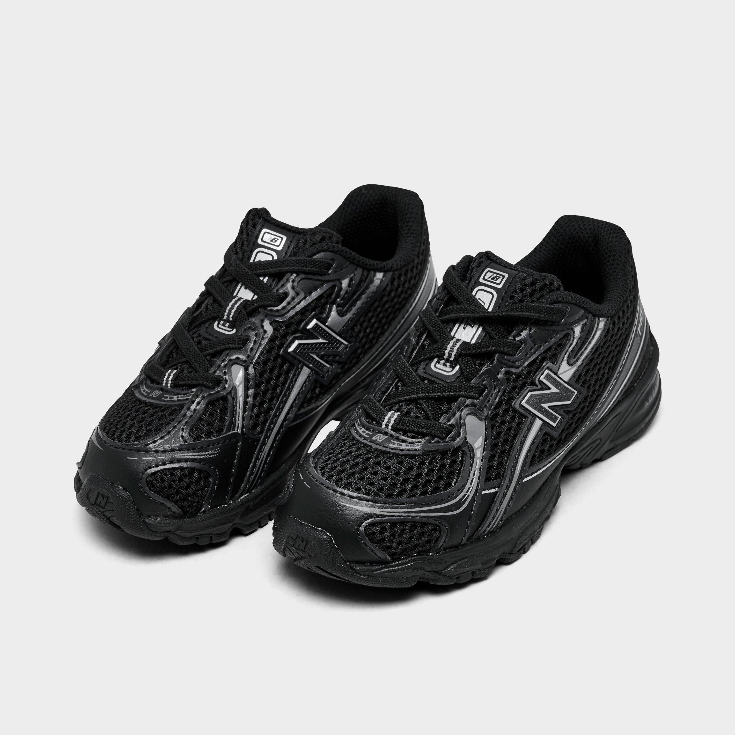 Kids' Toddler New Balance 740 Stretch Lace Casual Shoes - Black/Silver Metallic - view 2
