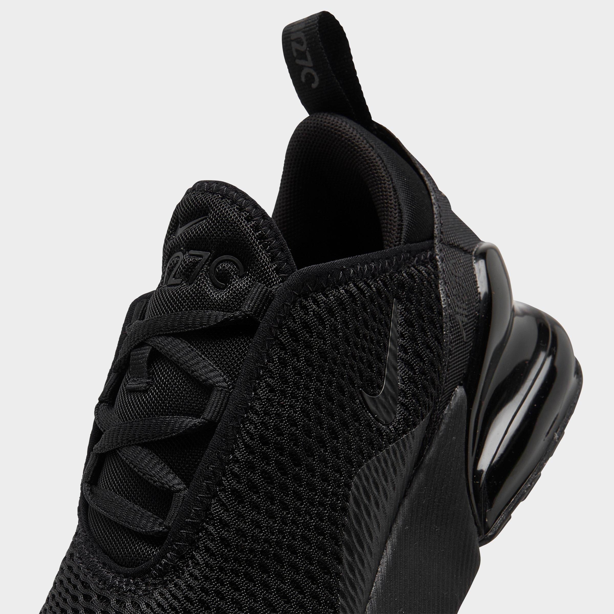 Little Kids' Nithtke Air Max 270 Casual Shoes - Black/Black/Black - Detail shot