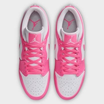 Men's Jordan 1 Low TD Football Cleats - Digital Pink/White - view 5