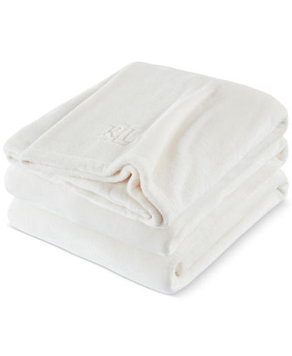 Lauren Ralph Lauren Micromink Plush Blanket, Twin