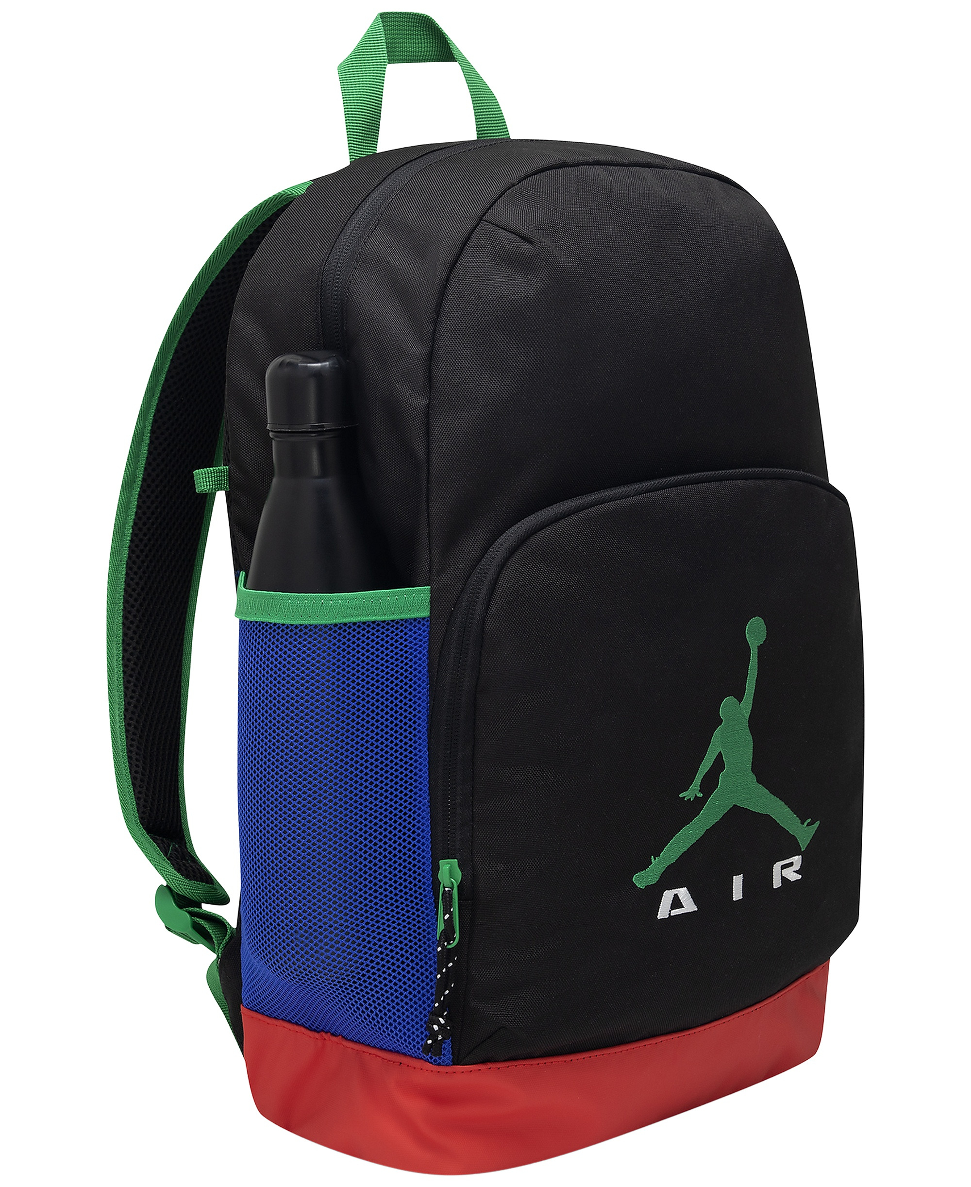 Jordan Kids' Air Raid Backpack - Black/Green/Red/Blue