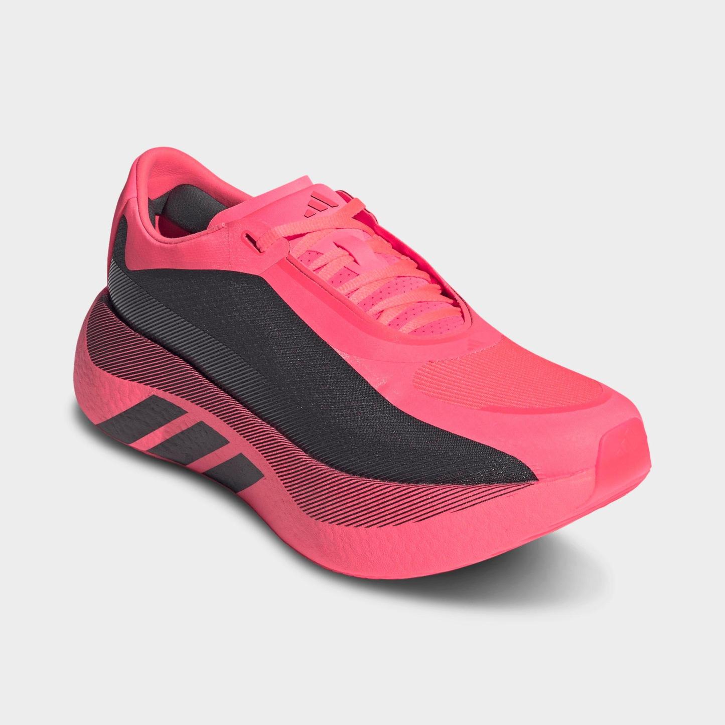 Men's adidas Hyperboost Edge Running Shoes - Part 1 - Solar Turbo/Carbon/Solar Turbo - Both shoes facing left