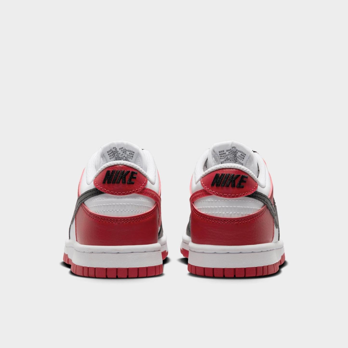 Big Kids' Nike Dunk Low Casual Shoes - Gym Red/Black/White