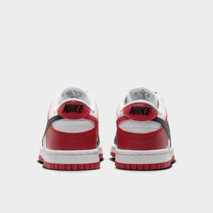 Big Kids' Nike Dunk Low Casual Shoes - Gym Red/Black/White