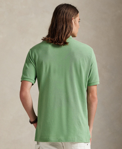 Polo Ralph Lauren Men's Cotton Custom Slim Fit Mesh Polo Shirt - Outback Green