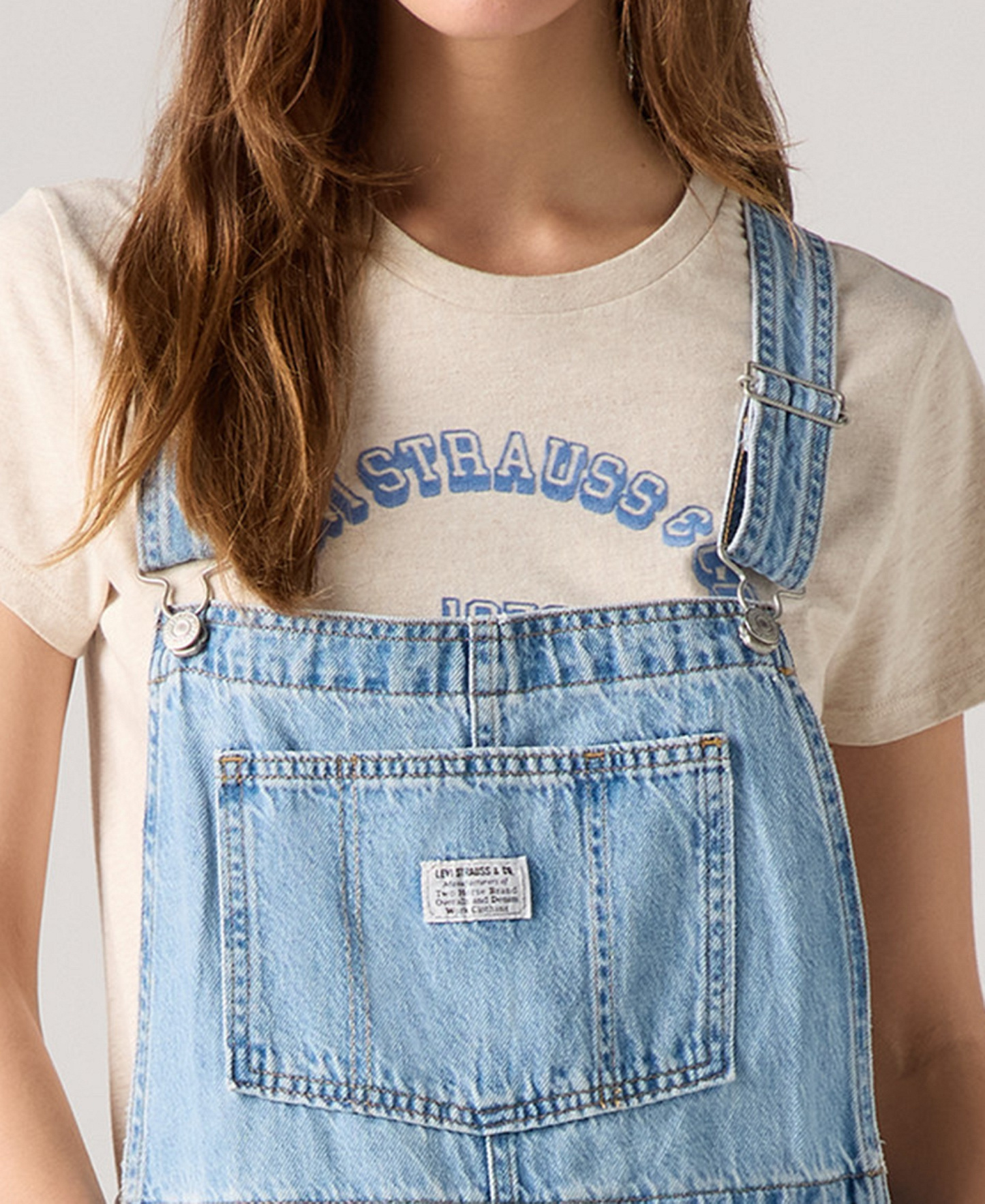 Levi's Women's Vintage-Inspired Square Neck Adjustable Straps Shortalls - I Will