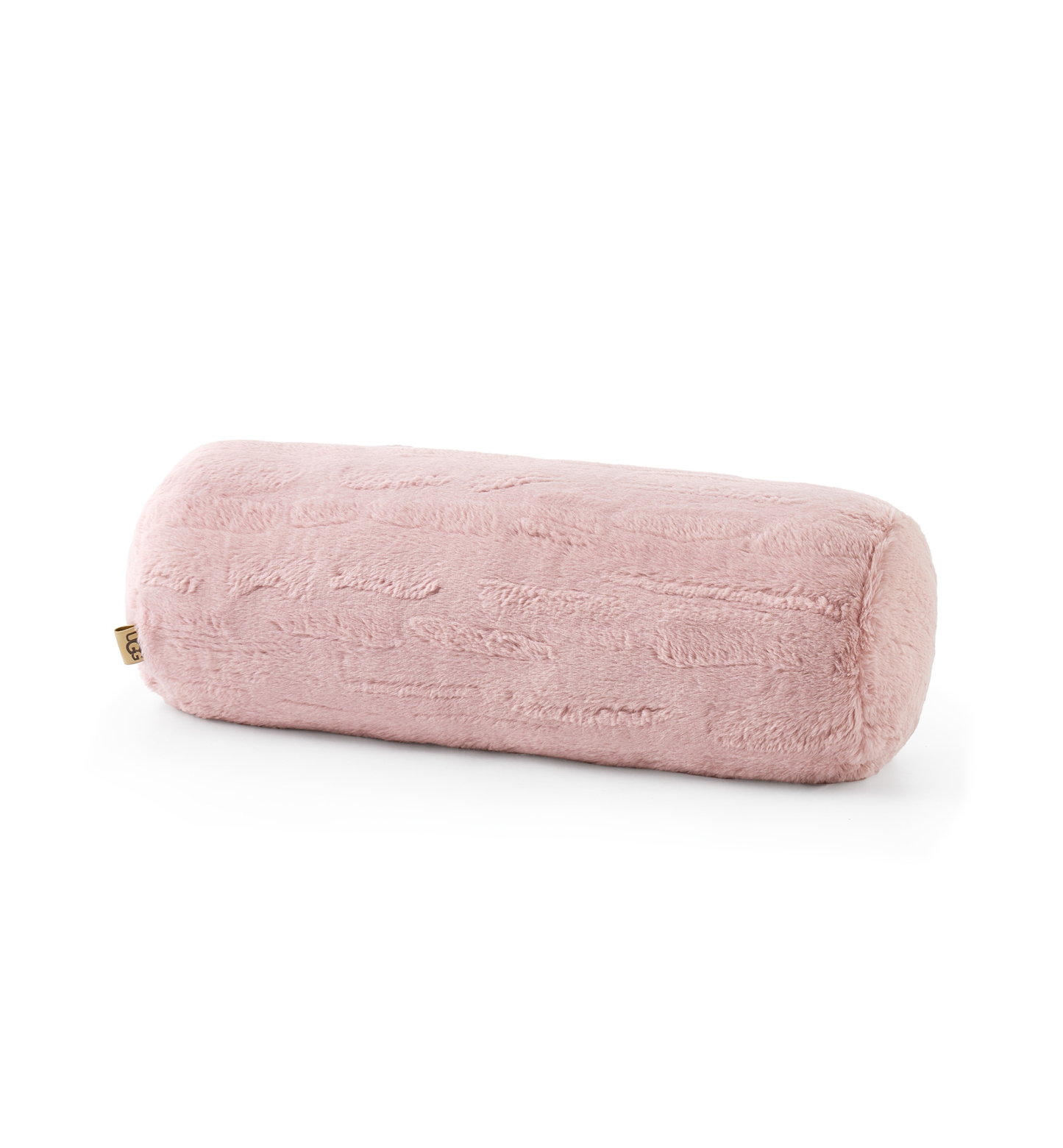 UGG® Valor Carved Faux-Fur Bolster Decorative Pillow, 8" x 26" - Lotus Blossom