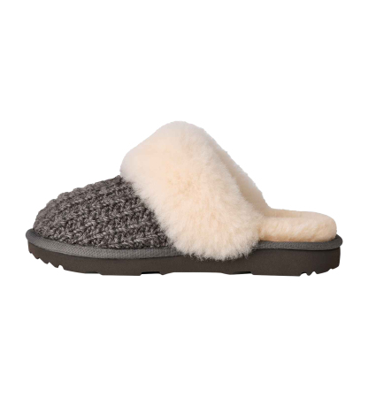 UGG® Kids Cozy II Knit Slip-On Slippers - Charcoal
