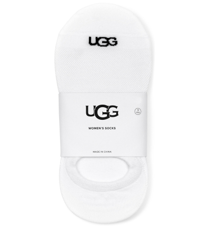 UGG Women's 3-Pack Stela No Show Socks - White