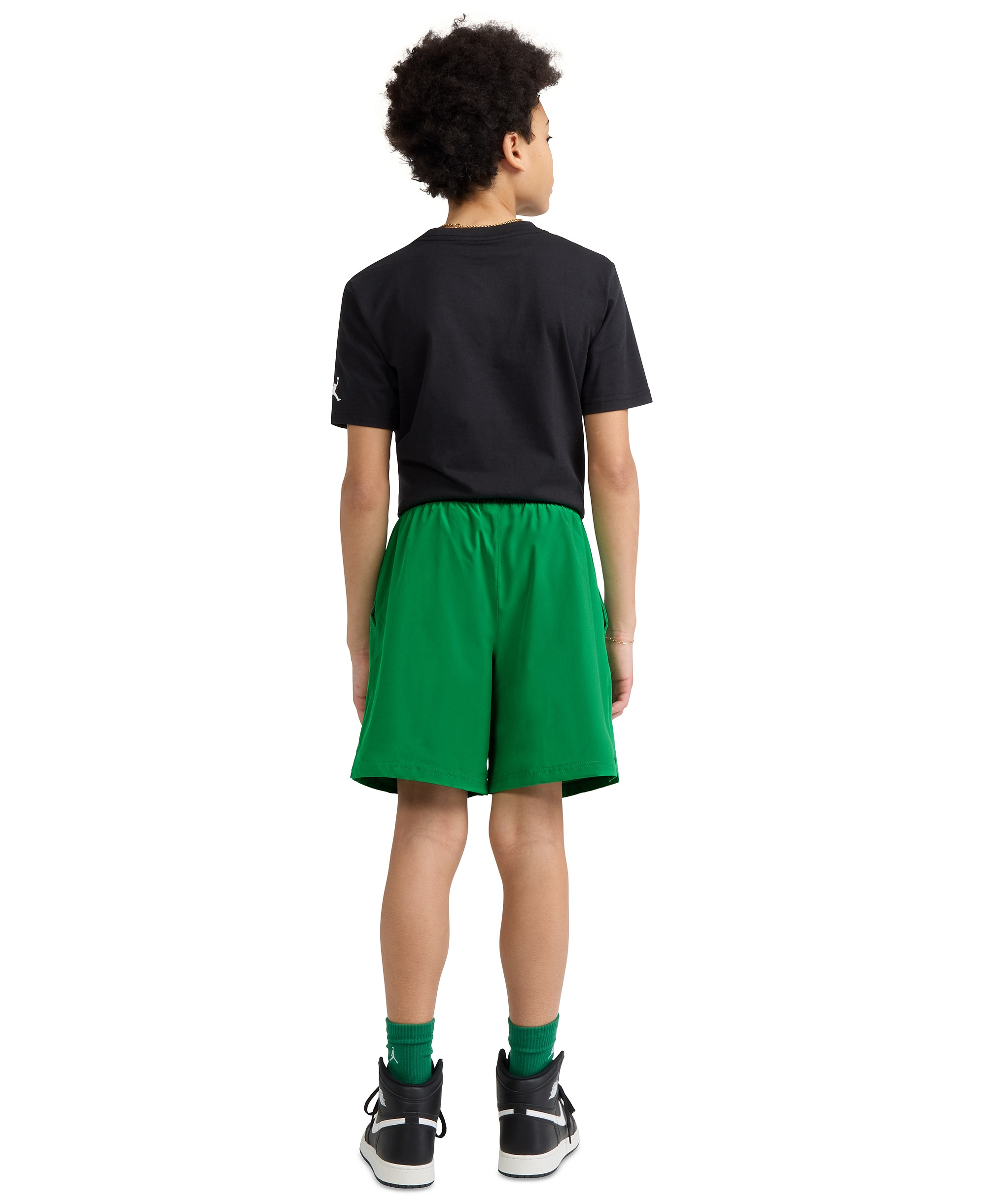 Jordan Boys' 8-20 Jumpman Woven Play Shorts - Lucky Green