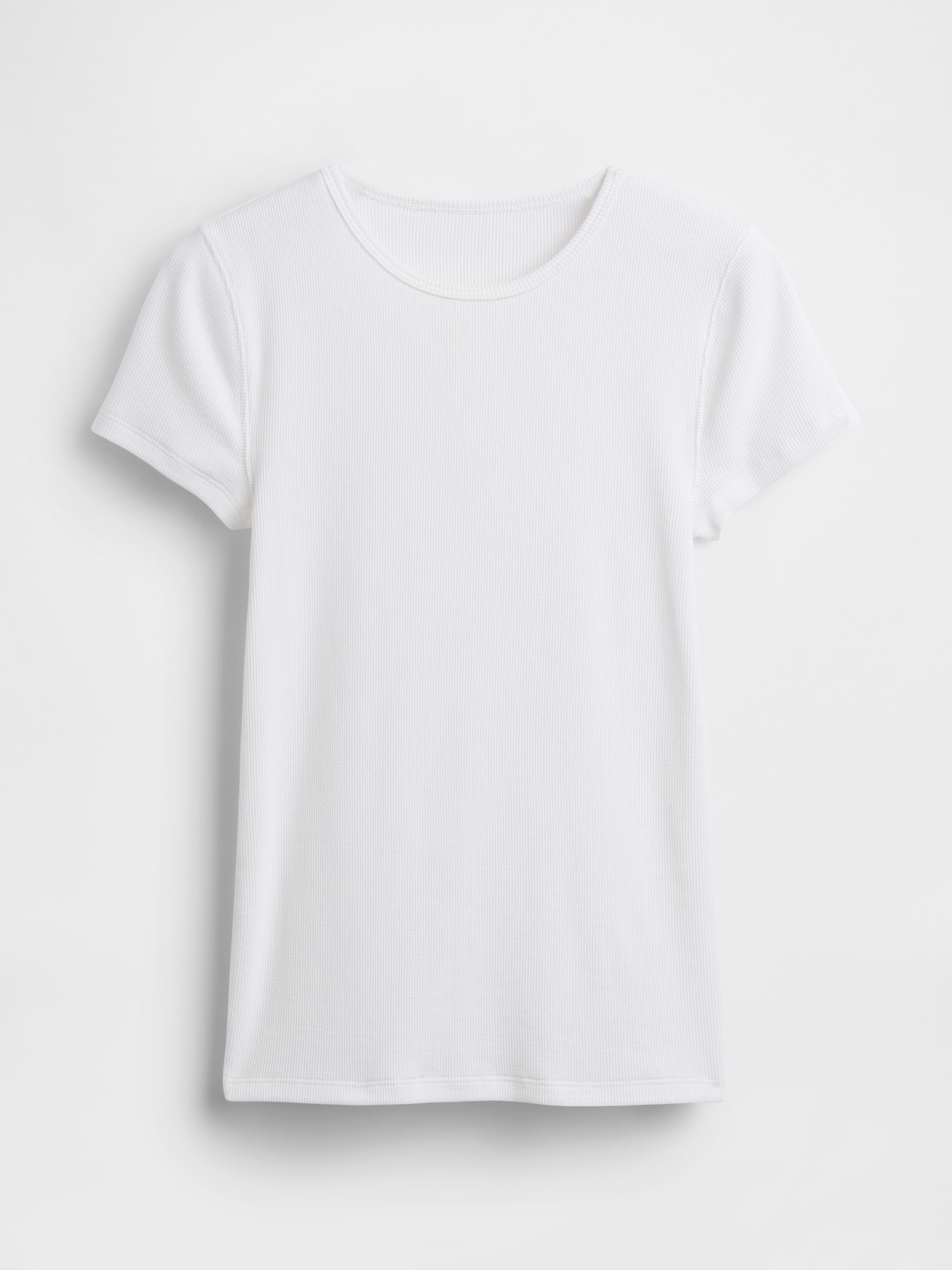 Modern Rib T-Shirt - Fresh white