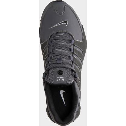 Men's Nike Shox NZ Casual Shoes - Dark Grey/Metallic Iron Ore