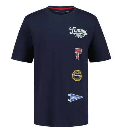 Tommy Hilfiger Boys' 8-20 Collegiate Stack Short-Sleeve T-Shirt - Navy Blazer