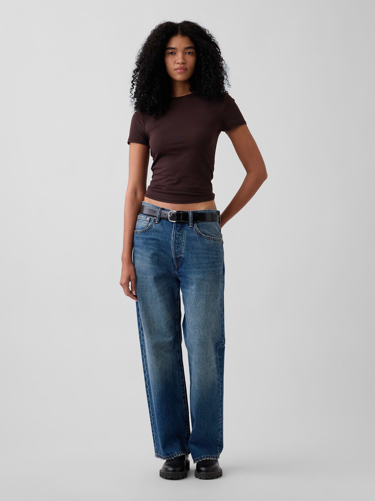 CloseKnit Jersey T-Shirt - Terra brown