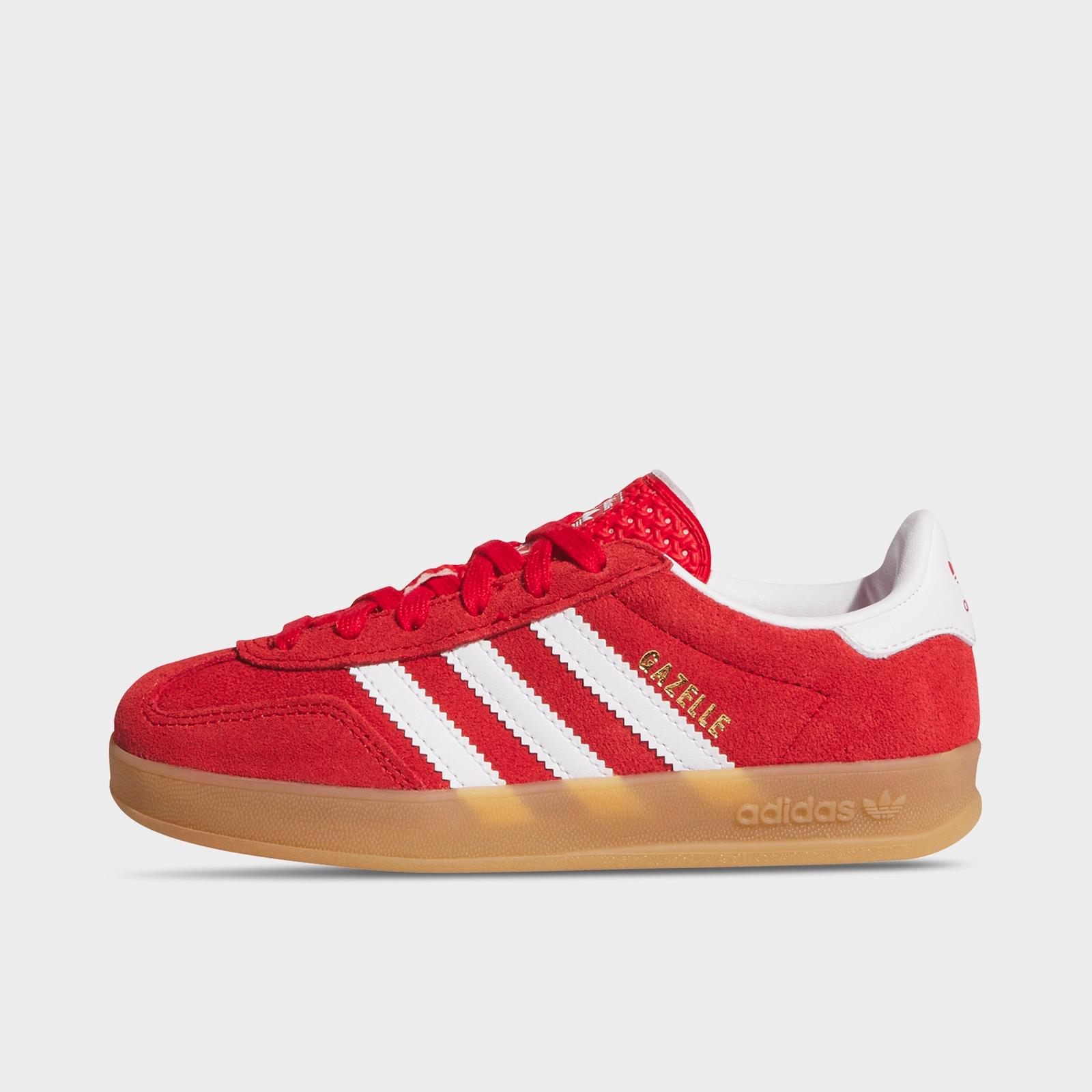 Little Kids' adidas Originals Gazelle Indoor Casual Shoes - Better Scarlet/Cloud White/Gum - view 1