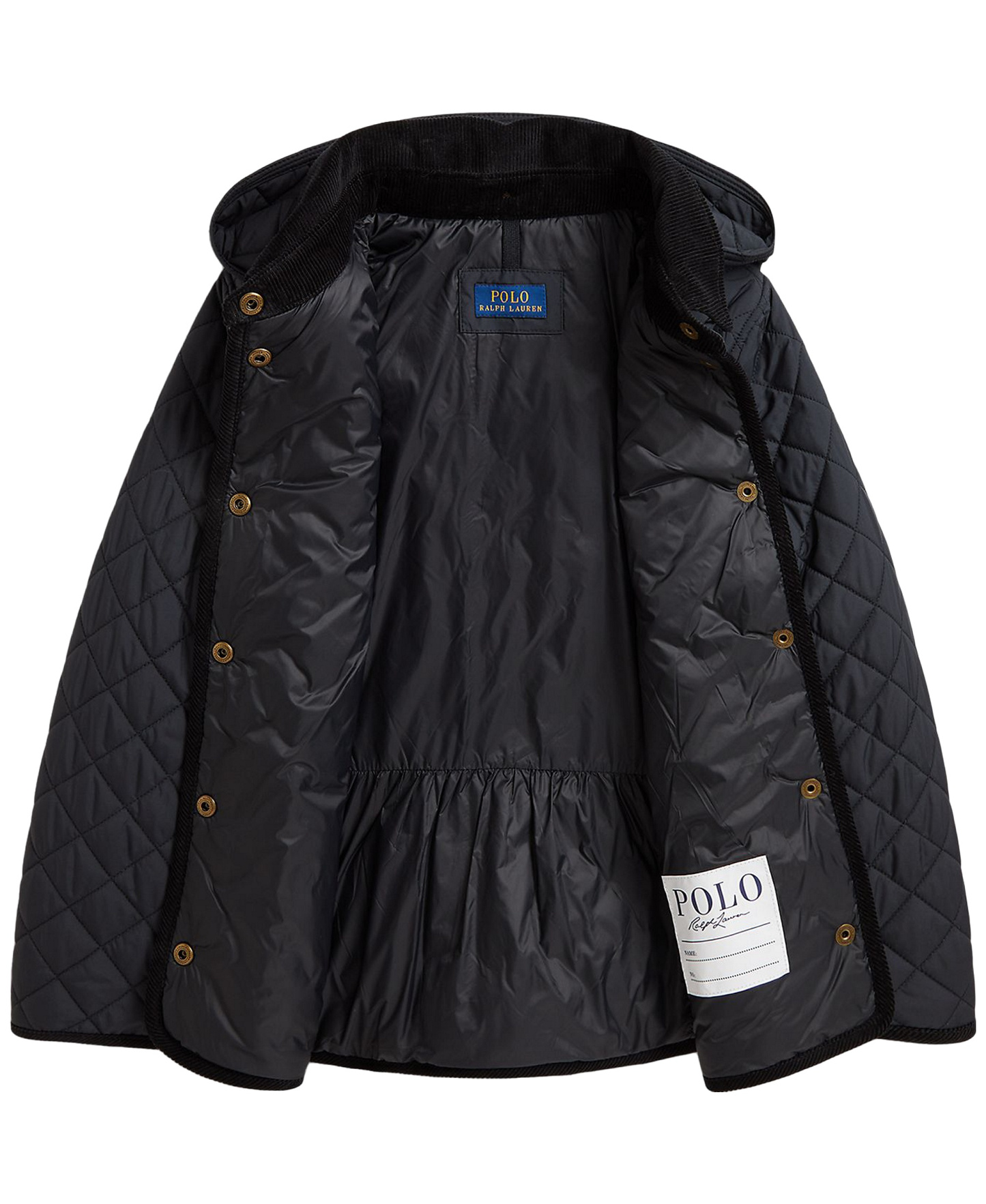 Polo Ralph Lauren Big Girls Quilted Barn Jacket - Polo Black