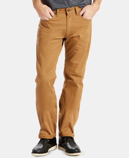 Levi's Men's 505™ Regular Fit Slub Twill Stretch Jeans - Caraway