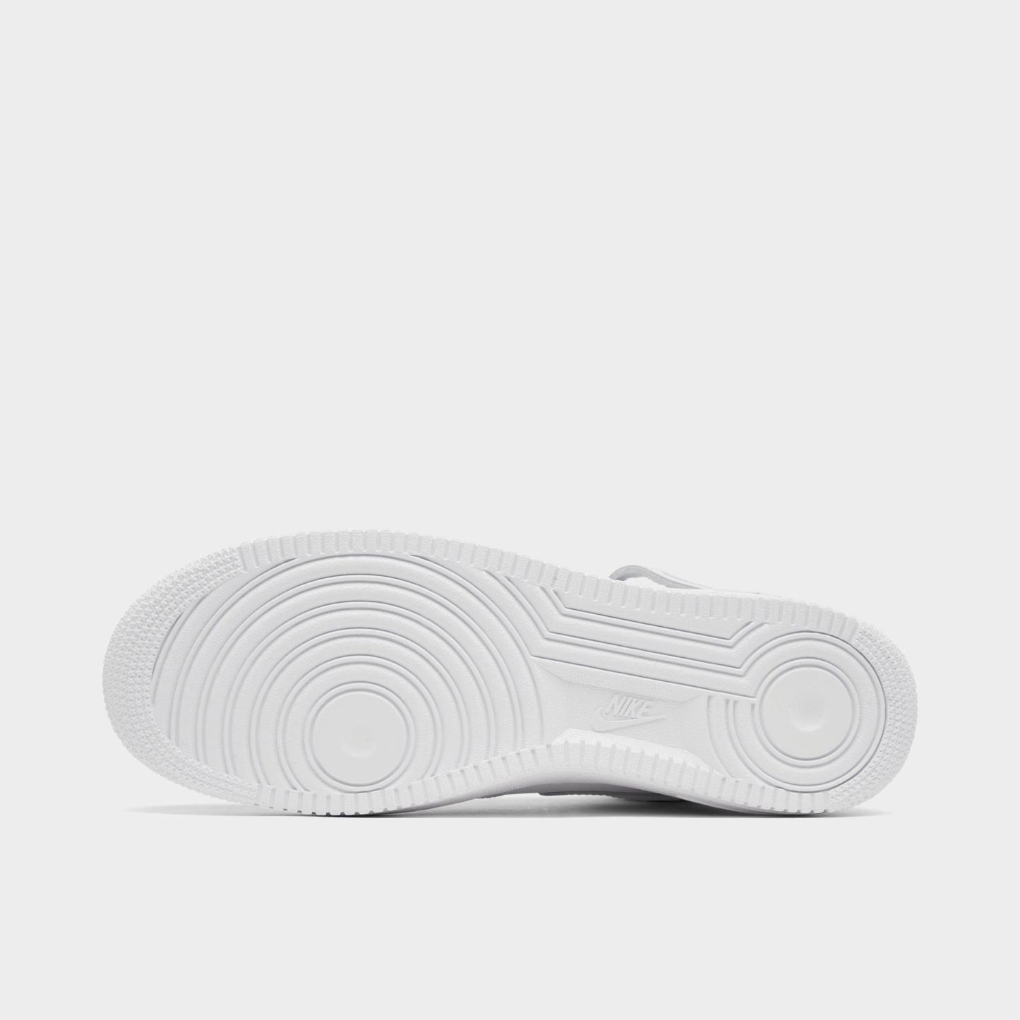 Men's Nithtke Air Force 1 Mid '07 Casual Shoes - White/White - Bottom view