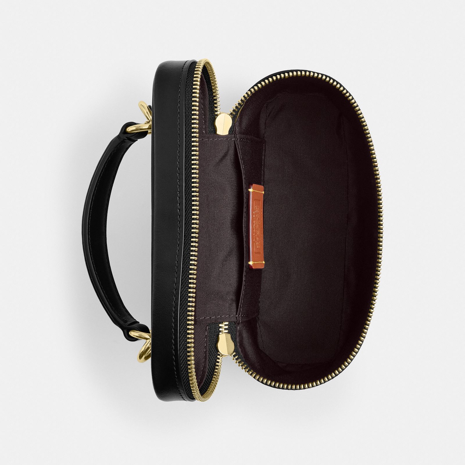 Rainer Crossbody Bag 18 In Signature Canvas - Gold/Walnut/Black - view 4