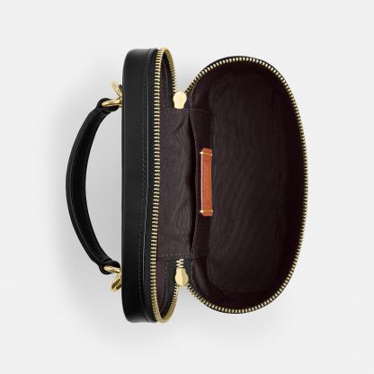 Rainer Crossbody Bag 18 In Signature Canvas - Gold/Walnut/Black - view 4