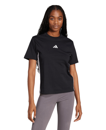 adidas Women's Essentials 3-Stripes Cotton T-Shirt - Black/white
