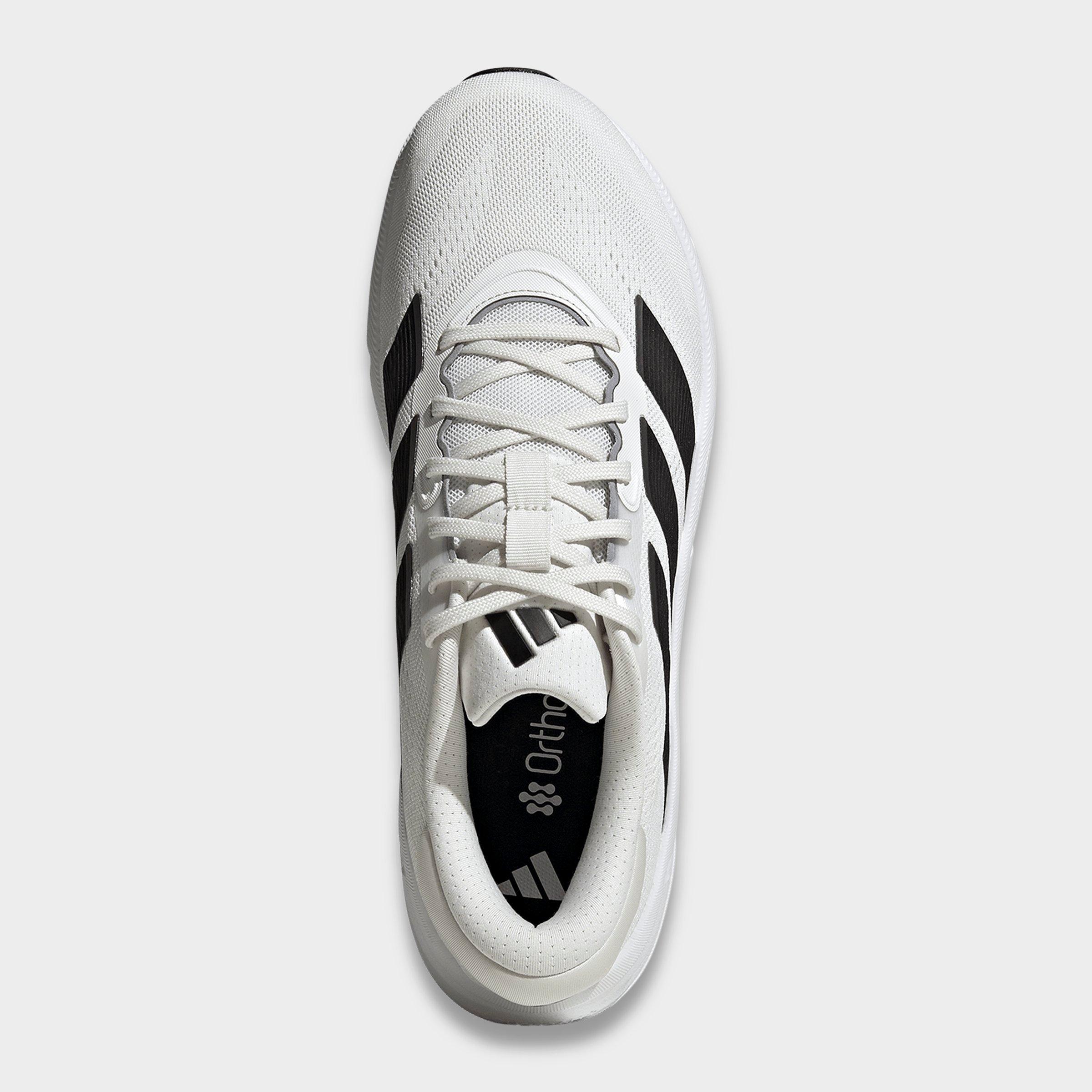 Men's adidas Questar 4 Running Shoes - Cloud White/Core Black/Iron Metallic - Top view