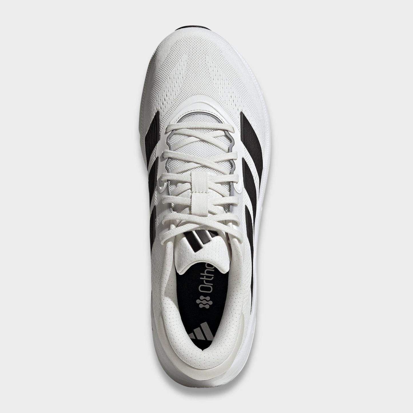 Men's adidas Questar 4 Running Shoes - Cloud White/Core Black/Iron Metallic - Top view