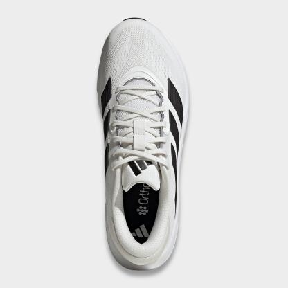 Men's adidas Questar 4 Running Shoes - Cloud White/Core Black/Iron Metallic - Top view