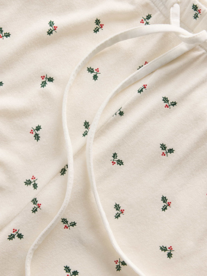 SoftMade Modal PJ Pants - Holly green print