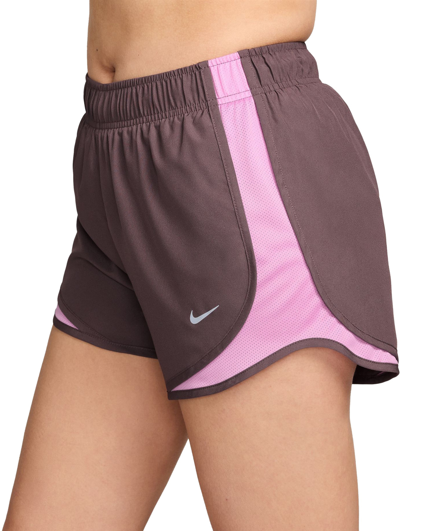 Nike Women's Tempo Dri-FIT Mid-Rise Running Shorts - Tattoo/Light Magenta