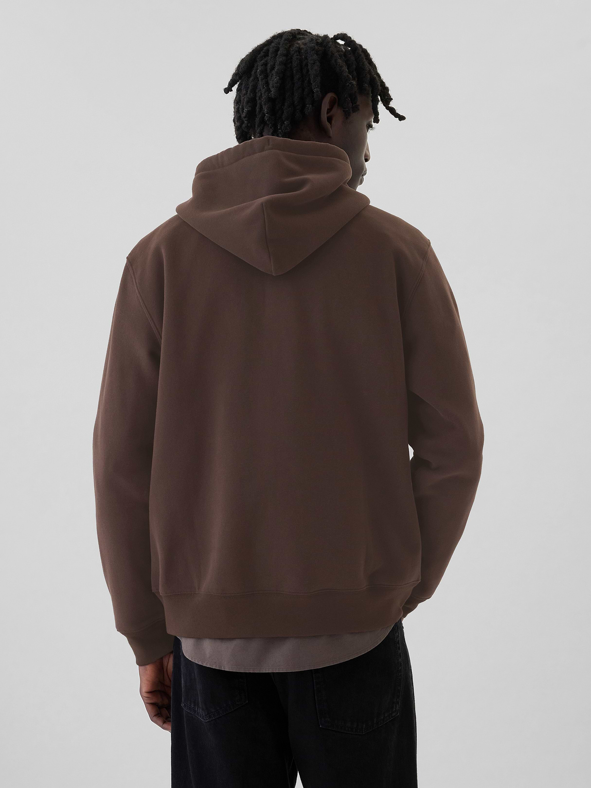 Adult VintageSoft Arch Logo Zip Hoodie - Brown