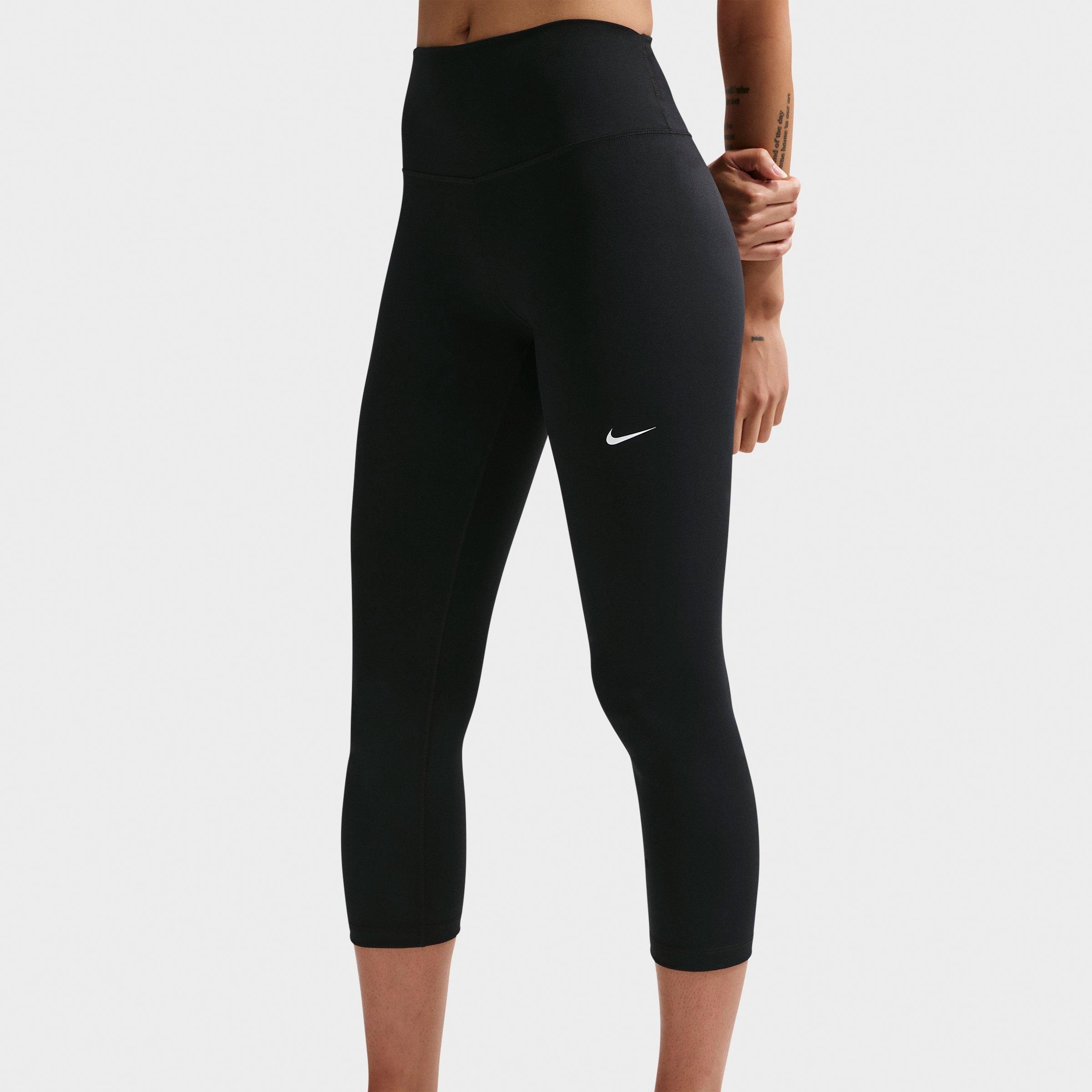 Women's Nithtke One Dri-FIT High-Waisted Crop Leggings - Black/White