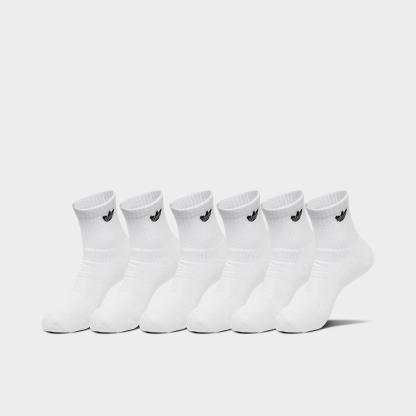 adidas Originals Trefoil Quarter Socks (6 Pack) - White