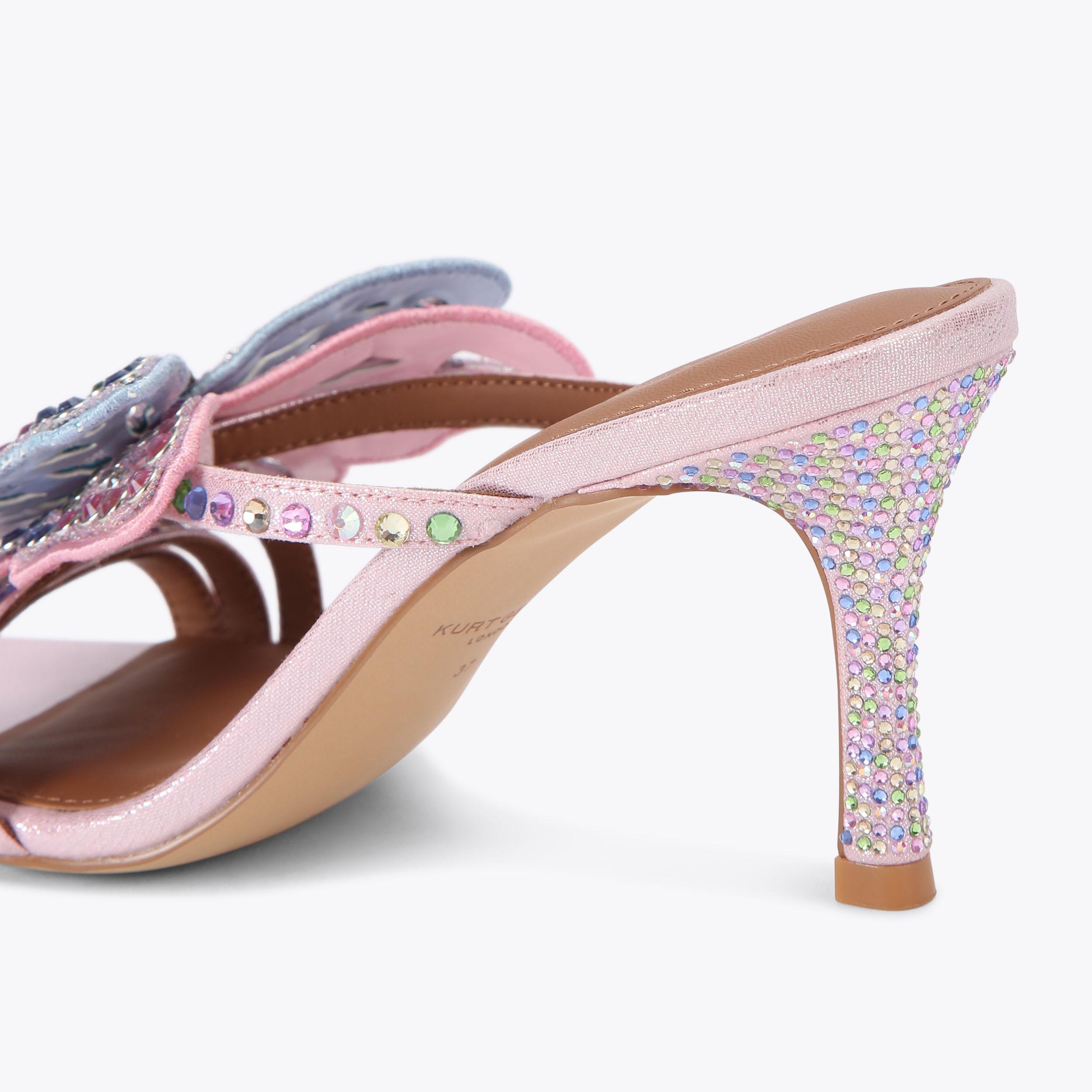 Kurt Geiger London Big Butterfly Mule Heel - Pink - view 4