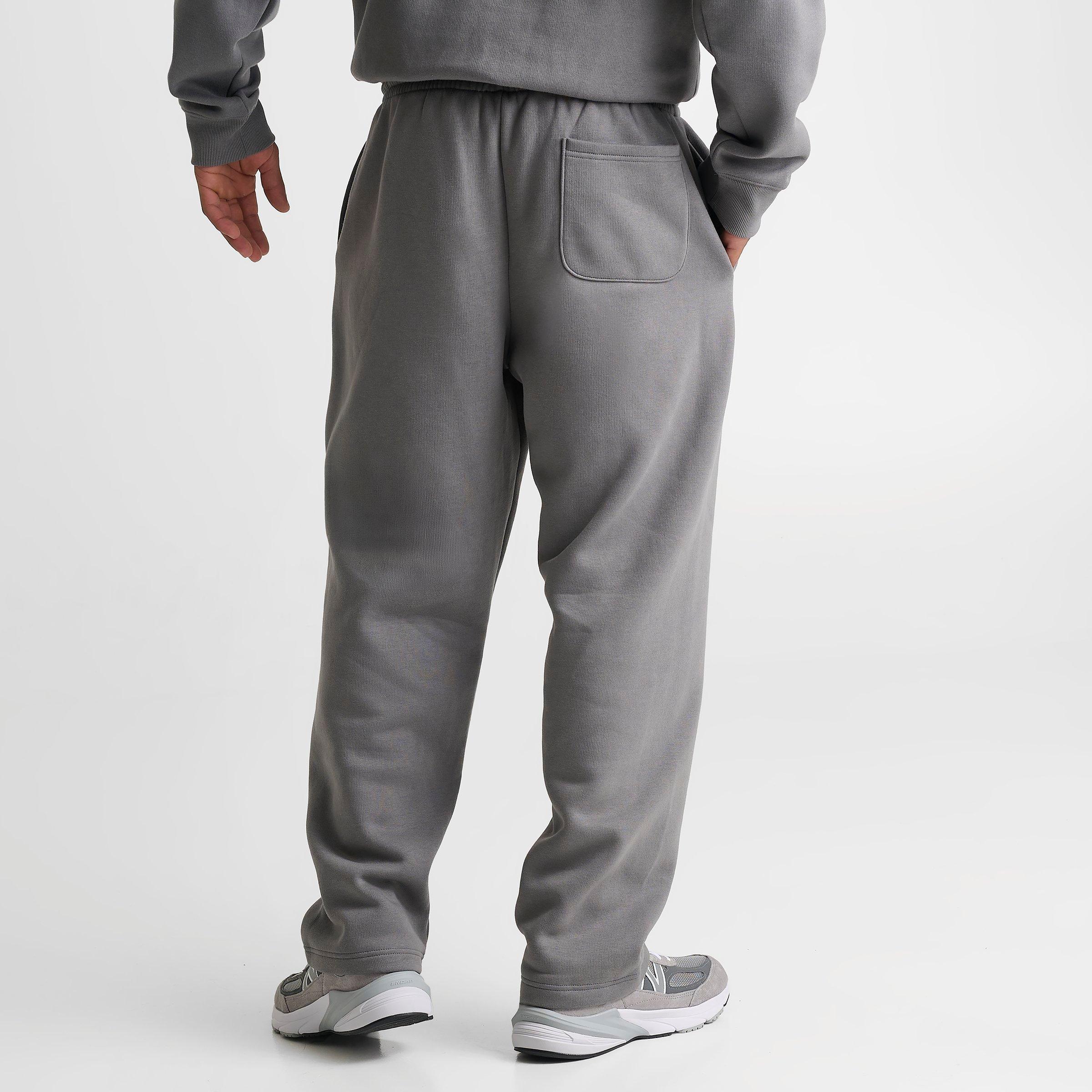 Men's New Balance Puffed Fleece Sweatpants - Grey/Blue - view 4