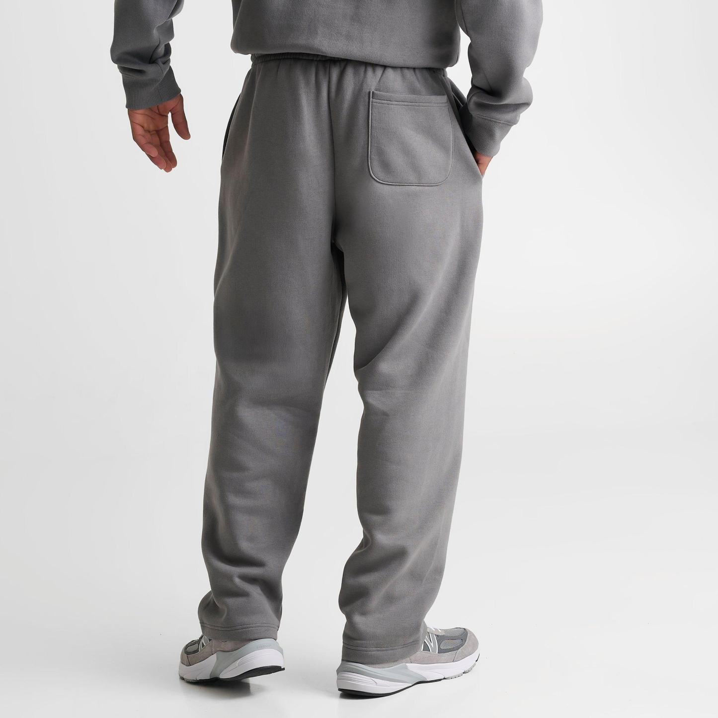 Men's New Balance Puffed Fleece Sweatpants - Grey/Blue - view 4