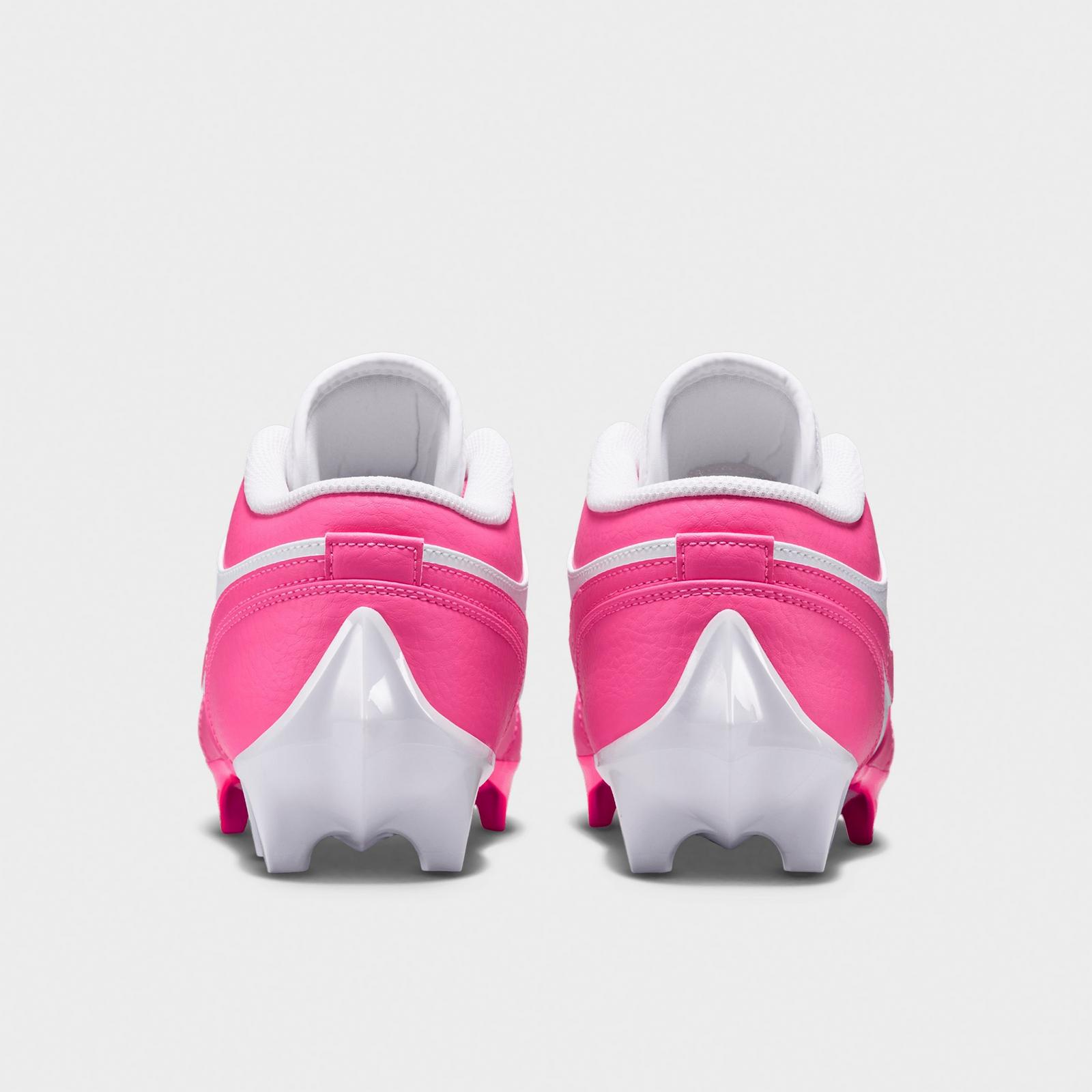 Men's Jordan 1 Low TD Football Cleats - Digital Pink/White - view 4