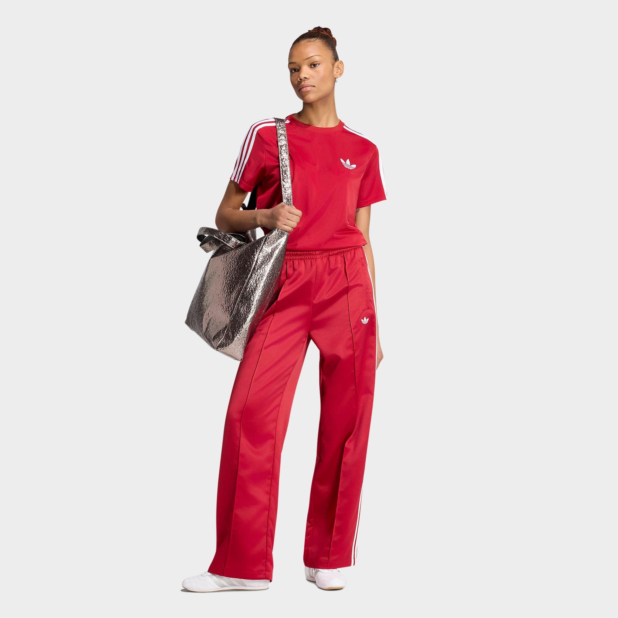 Women's adidas Originals Satin Superstar Loose Track Pants - Team Victory Red/White