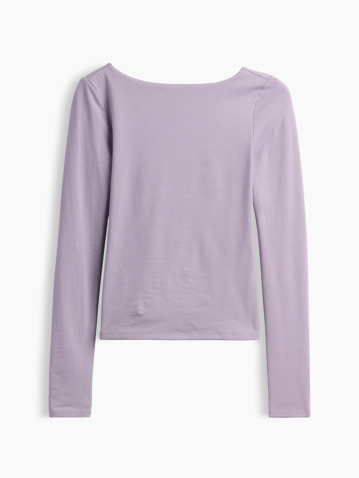 CloseKnit Jersey Scoop-Back T-Shirt - Dusty mauve purple