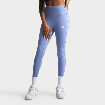 Women's New Balance Piped Training Leggings - Fairweather Blue - view 1